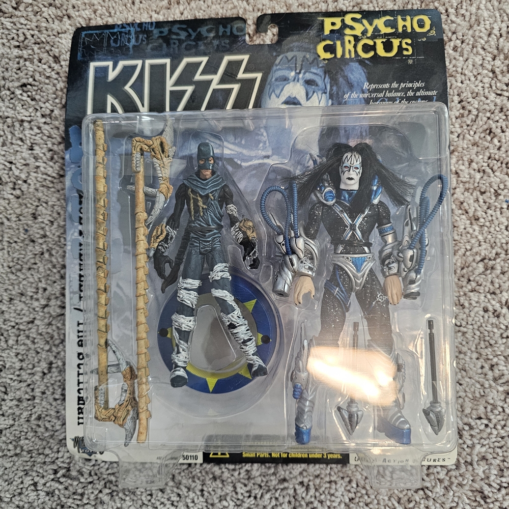 KISS Psycho Circus Action Figure Set - Black and Blue